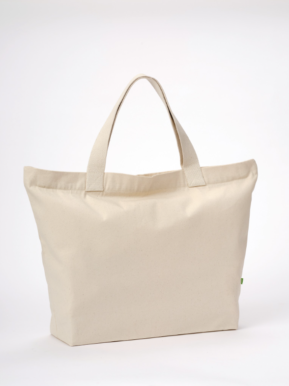 RL069 Elba Organic Canvas Premium Zip Tote
