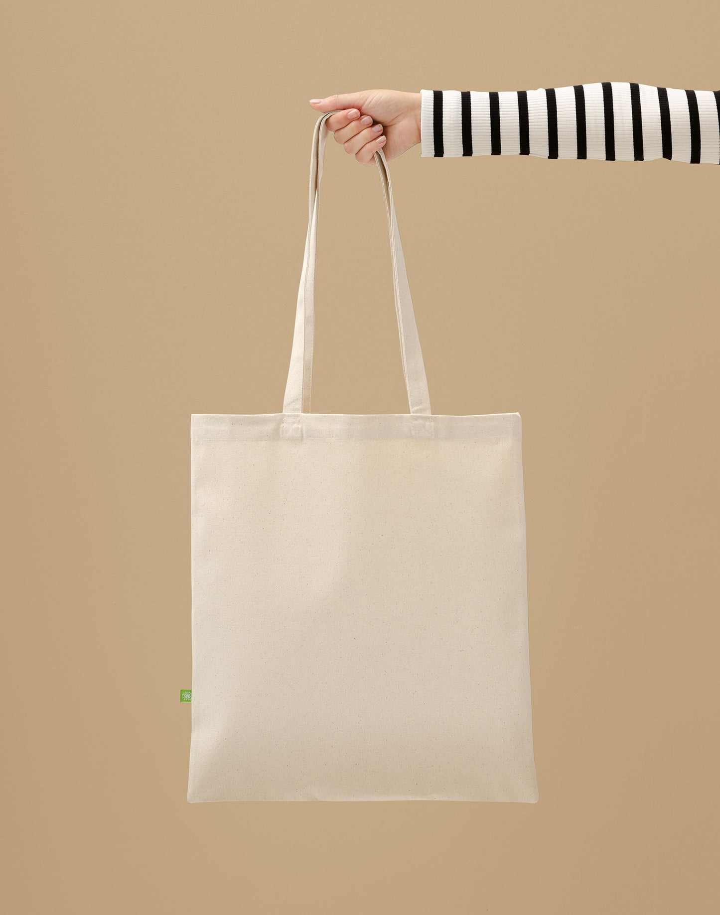 RL065 Premium Organic Canvas Shopper Long Handle