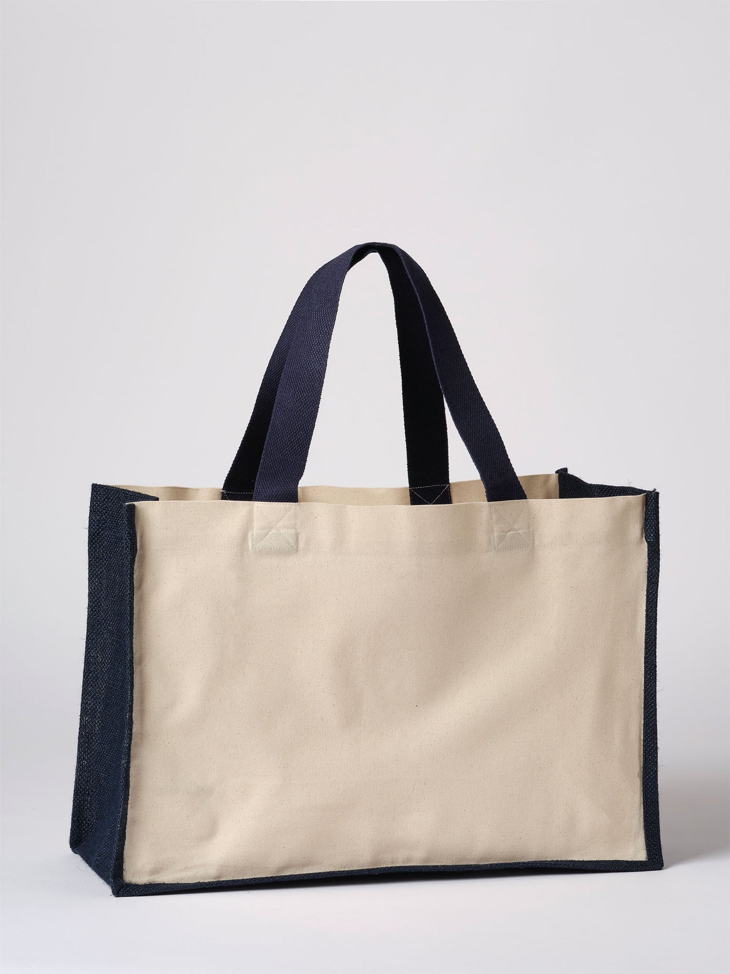 RL201 Jute Canvas Panel Shopper