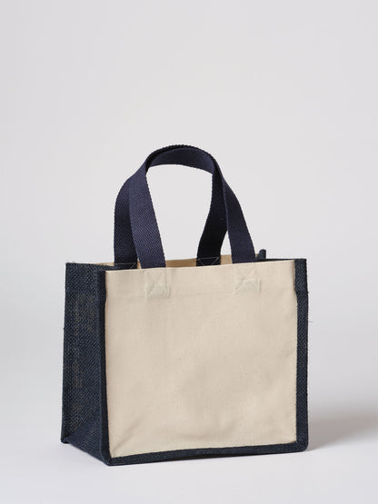 RL201 Jute Canvas Panel Shopper
