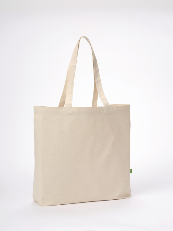 RL066 Organic Canvas 'Flat Base' Landscape Shopper